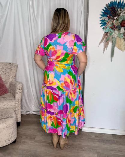 Hibiscus Midi Dress