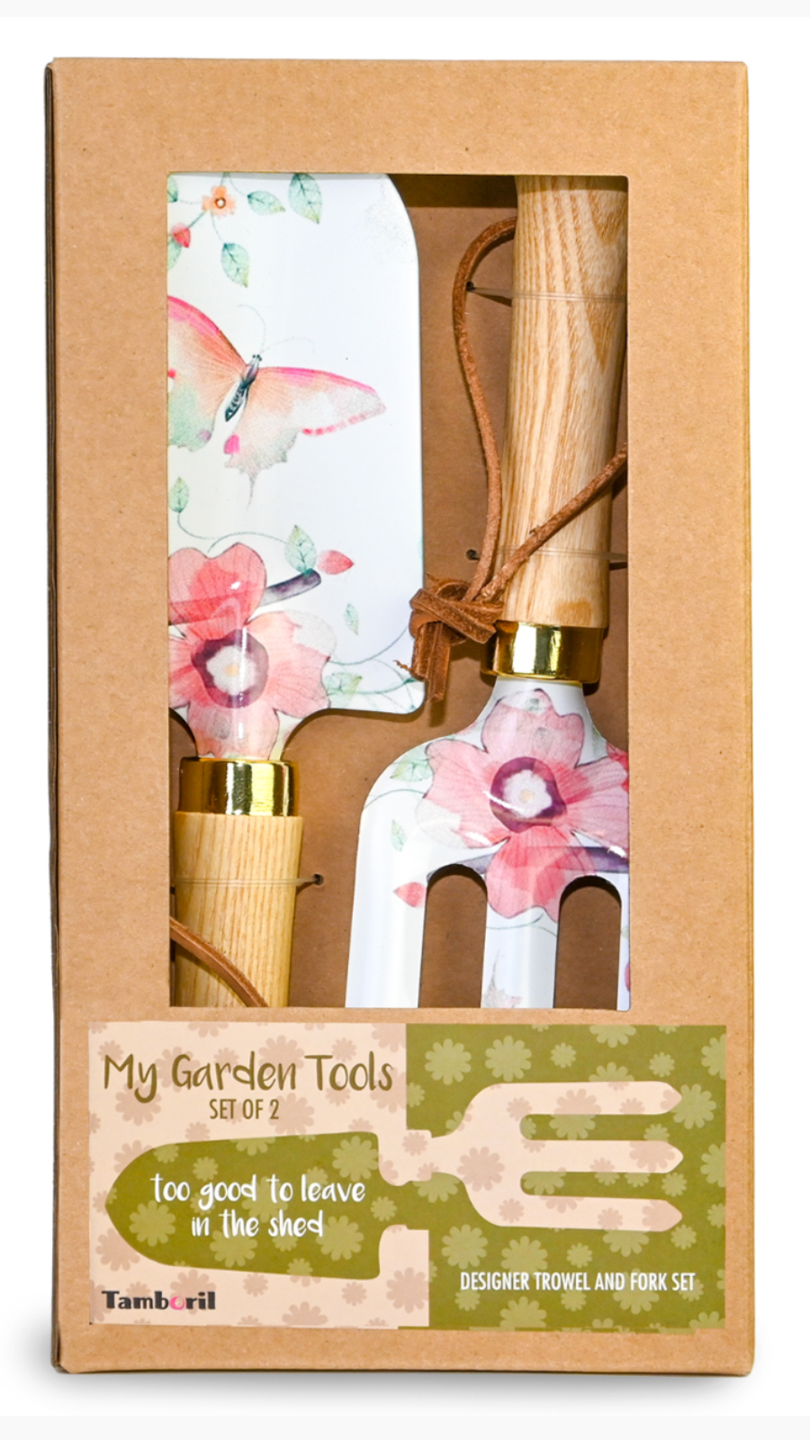 Botanics Gardening Tools | Tamboril | A gorgeous gift for the avid gardener. These Tamboril Metal Garden Tool Set come with a hand trowel and fork (approx 27cm long), each printed with a stunning botanic | Ciao Bella Dresses