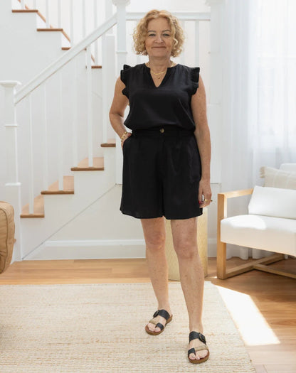 Haven Linen Blend Shorts