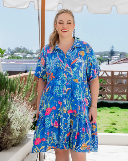 Sherry Shirt Dress - Reef