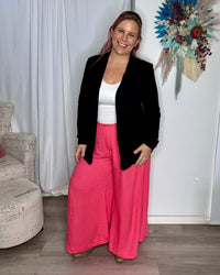 *NEW* Francesca Wide Leg Pants | Sass Clothing | Step into chic comfort with the Francesca Wide Leg Pant! Tailored for a relaxed fit, these pants boast a wide leg profile and a stylish flat front waistband. The ela