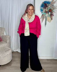 *NEW* Bonnie Pants | Bee Maddison | The Bee Maddison Bonnie Pants in black are a beautifully cut wide leg pant, elevated by the viscose fabrication. Every detail has been considered including the flatt