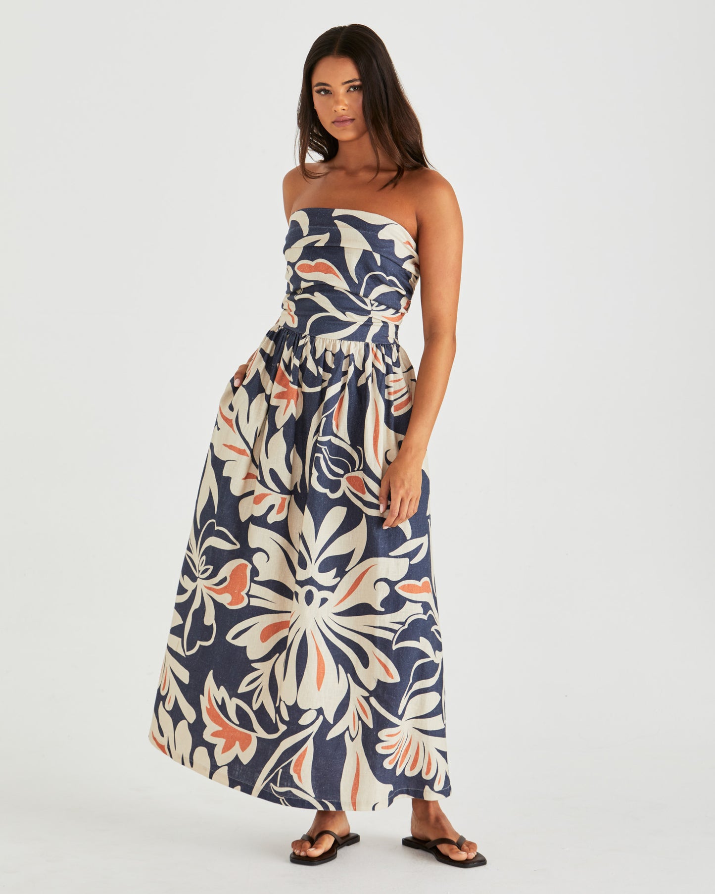 Jana Strapless Dress - Wild Orchid