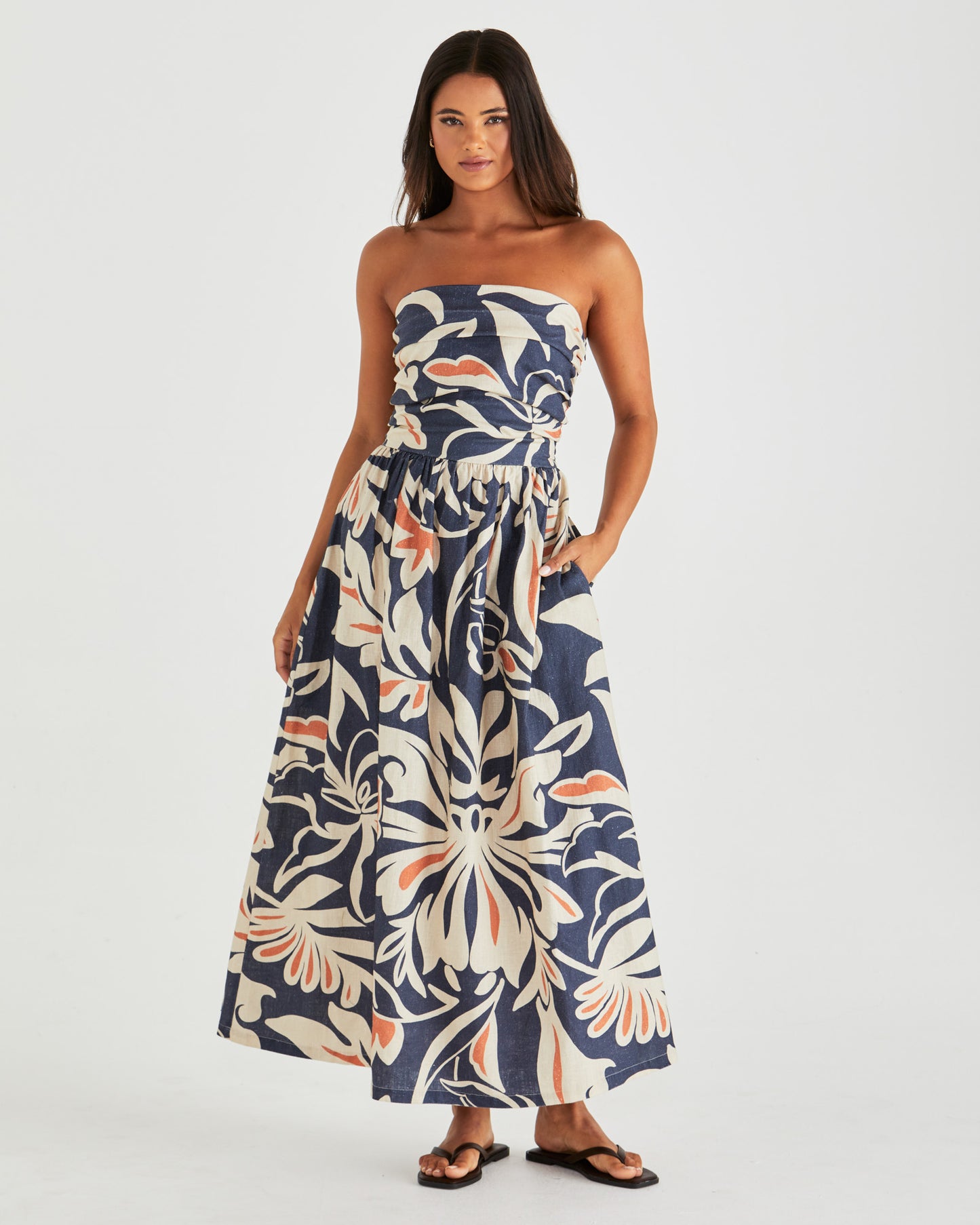 Jana Strapless Dress - Wild Orchid