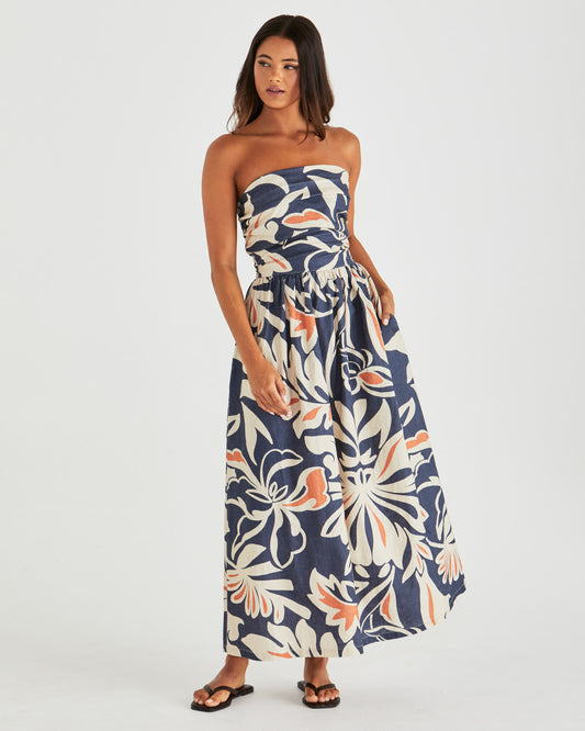 Jana Strapless Dress - Wild Orchid