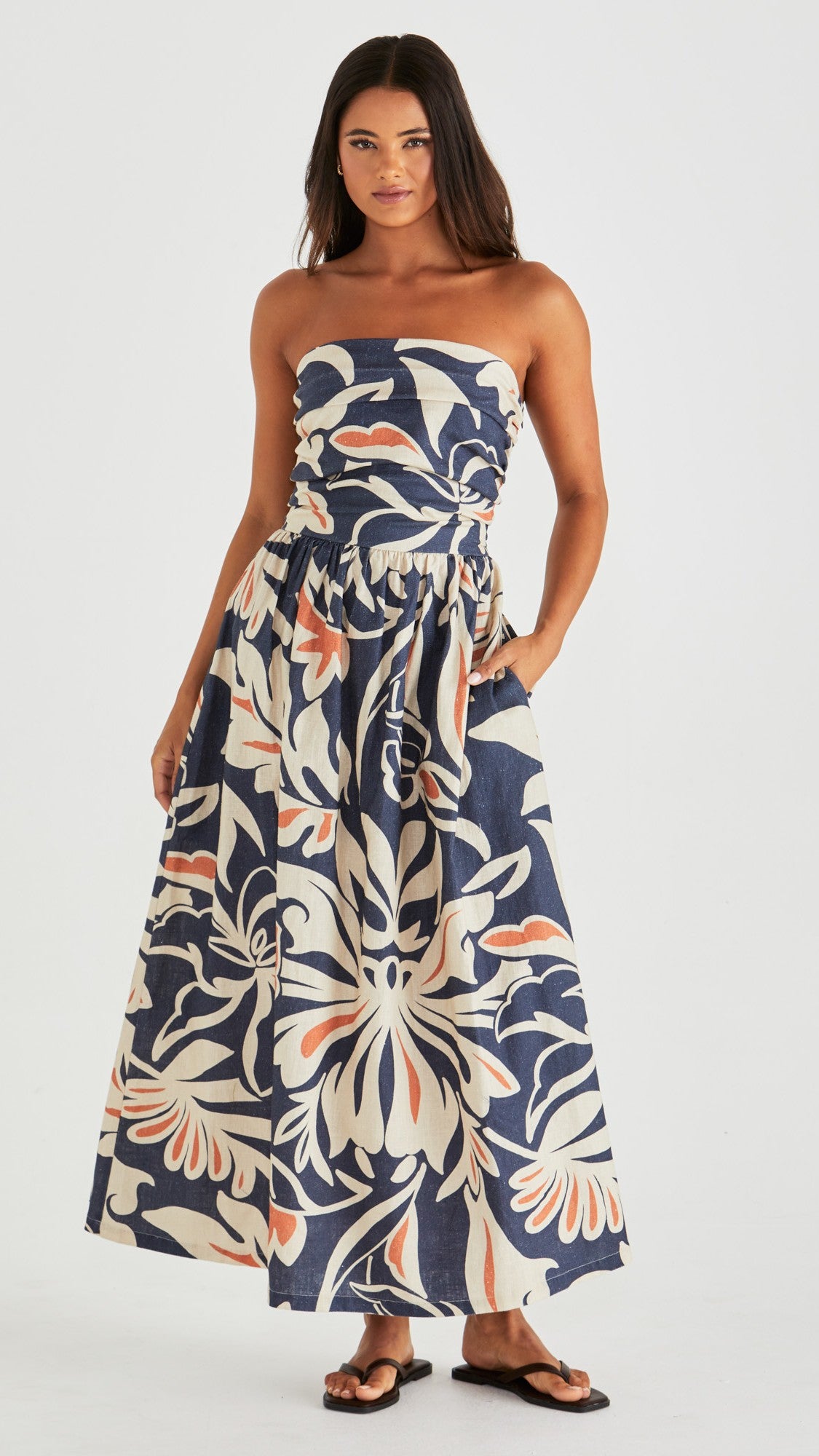 Jana Strapless Dress - Wild Orchid