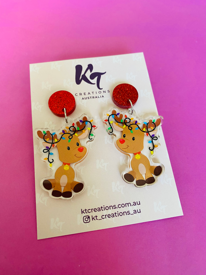 Reindeer Christmas Dangles