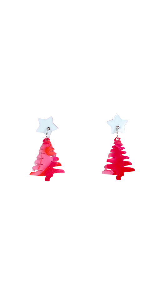 Christmas Tree Mini Dangles - Strawberry Swirl