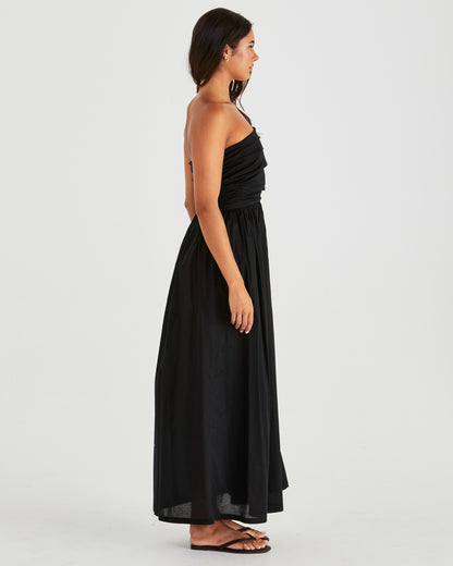 Mina Strapless Dress - Black