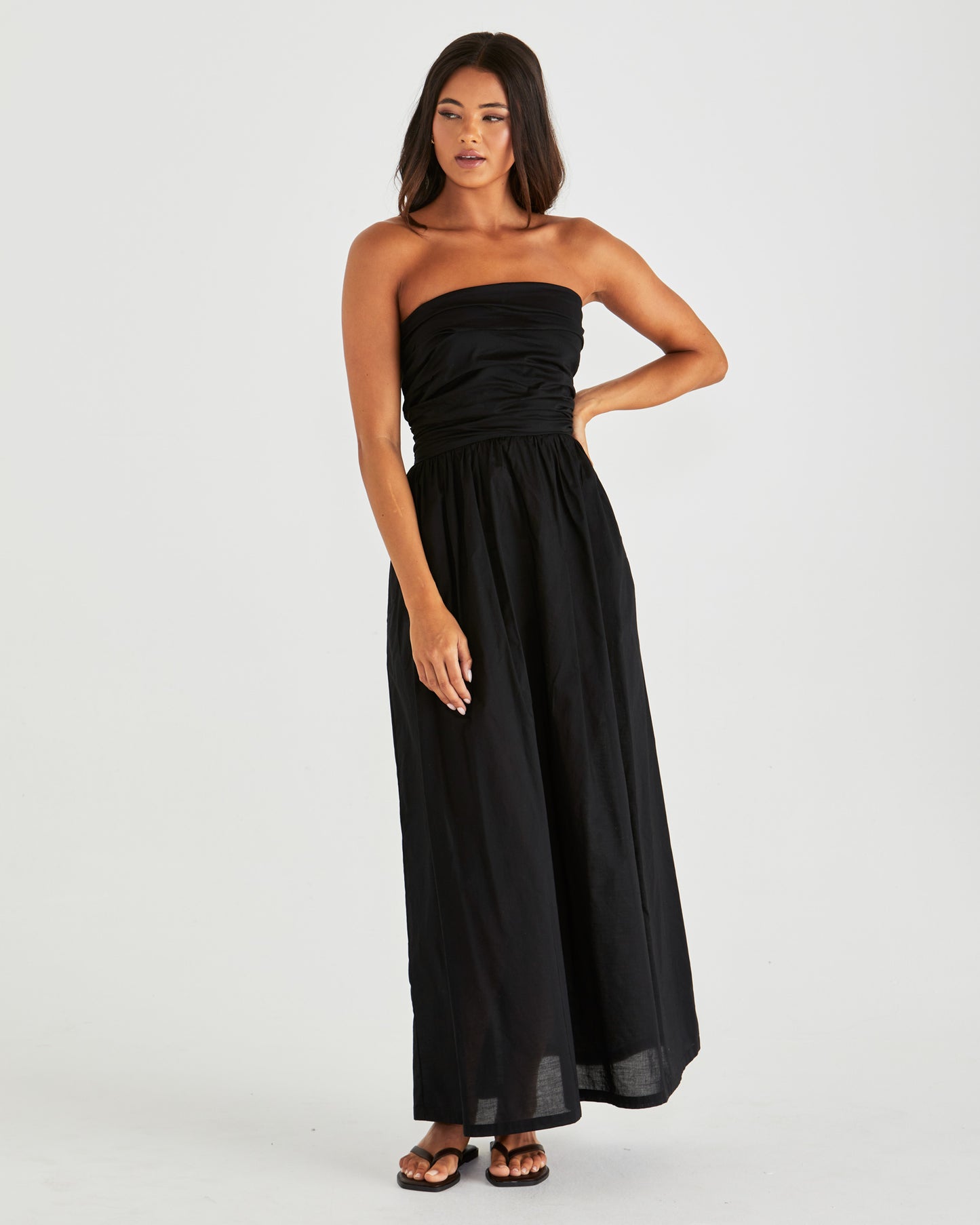 Mina Strapless Dress - Black