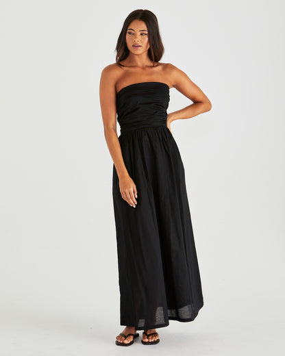 Mina Strapless Dress - Black