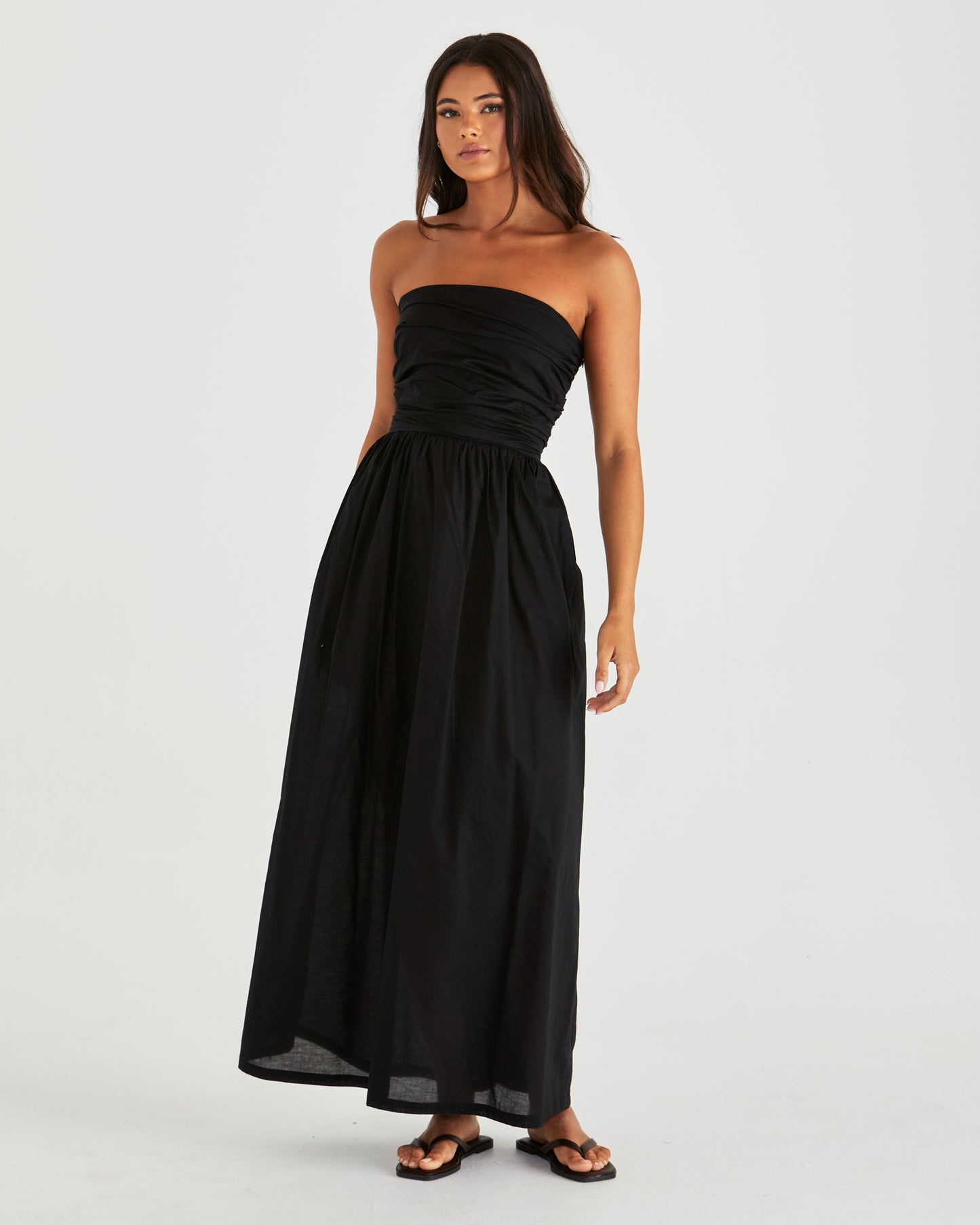 Mina Strapless Dress - Black