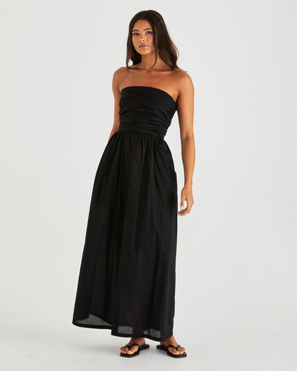 Mina Strapless Dress - Black