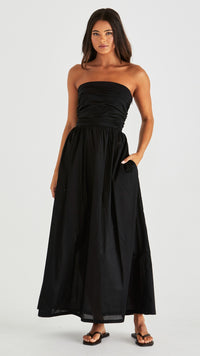 Mina Strapless Dress - Black