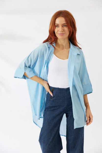 Noosa Shirt - Sky Blue