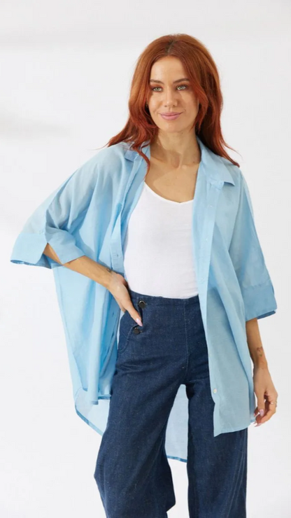 Noosa Shirt - Sky Blue