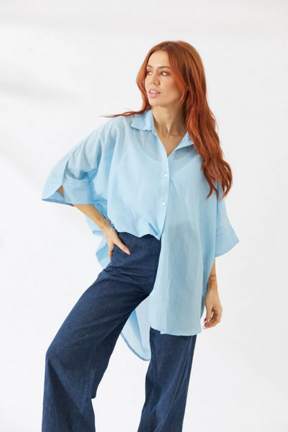 Noosa Shirt - Sky Blue