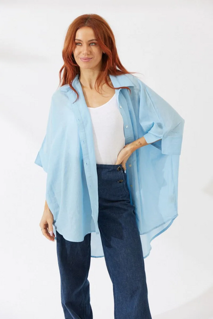 Noosa Shirt - Sky Blue