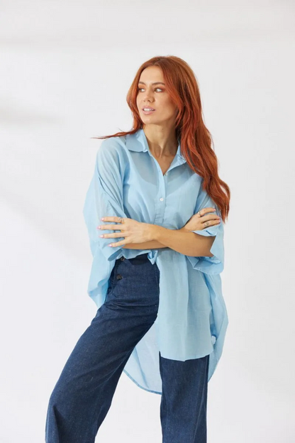 Noosa Shirt - Sky Blue