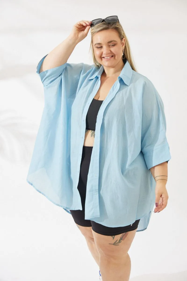 Noosa Shirt - Sky Blue