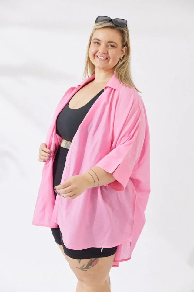 Noosa Shirt - Baby Pink