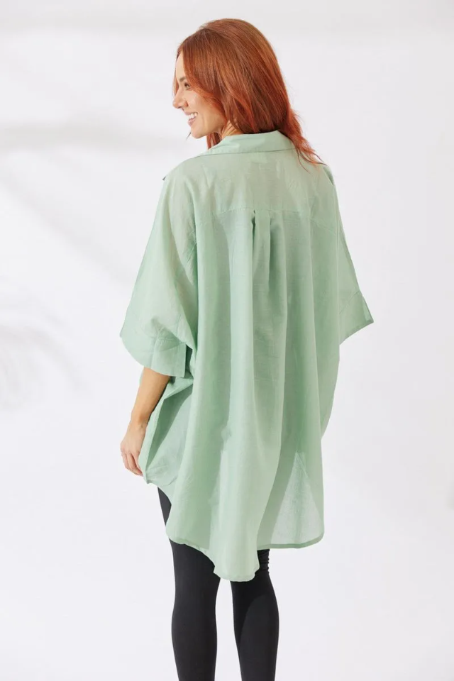 Noosa Shirt - Sage Green