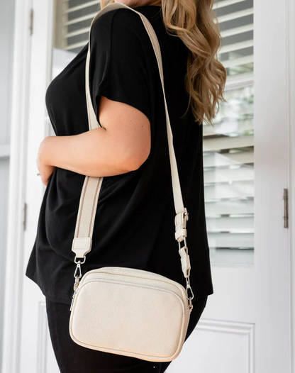 Riley Crossbody Bag - Cream