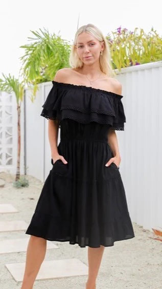 Sahara Dress: The Sahara Dress is an effortless way to look amazing, with a super comfy throw on and go style. Dress it up or down, wear it on or off the shoulder, add a belt and  - Ciao Bella Dresses 