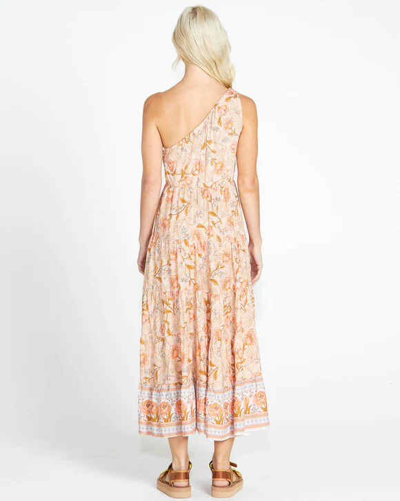 Poppy One Shoulder Satin Maxi Dress – Trèscool