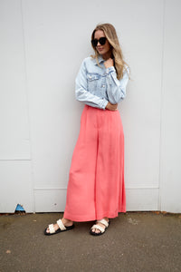 *NEW* Francesca Wide Leg Pants | Sass Clothing | Step into chic comfort with the Francesca Wide Leg Pant! Tailored for a relaxed fit, these pants boast a wide leg profile and a stylish flat front waistband. The ela