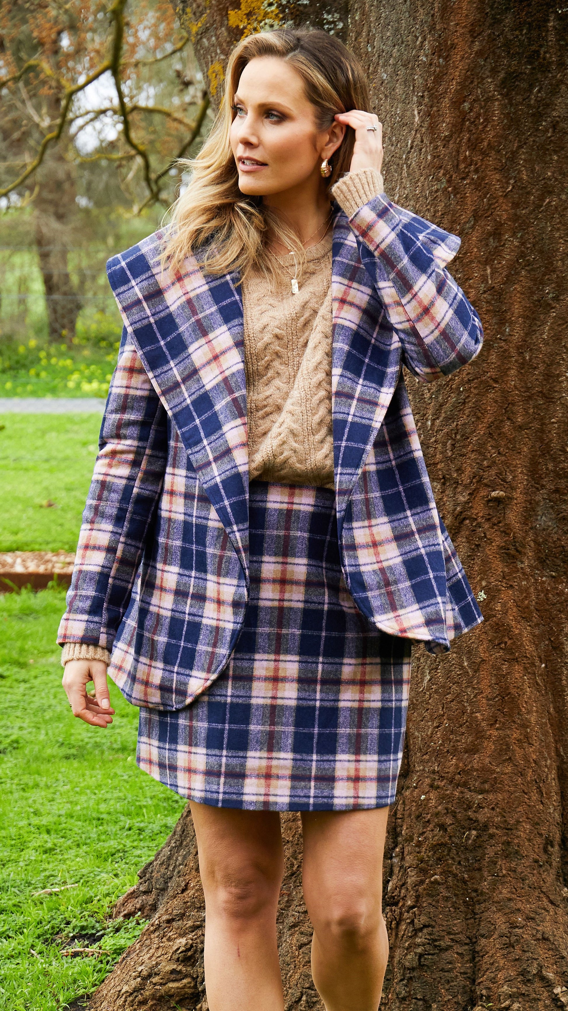 *NEW* Reilly Check Coat - Ciao Bella Dresses