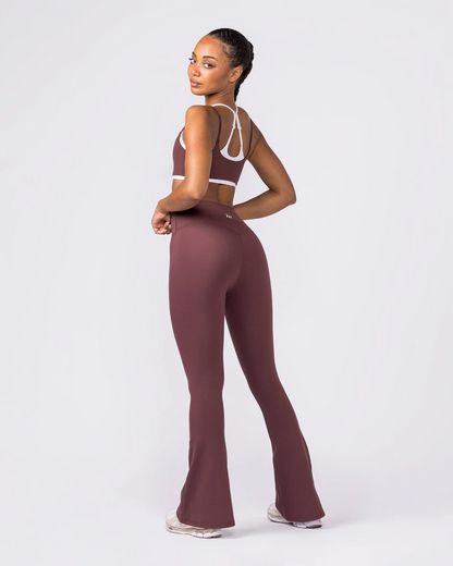 MN Everyday High Rise Flare Leggings - Rocky Road