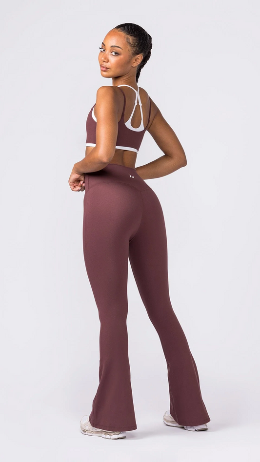 MN Everyday High Rise Flare Leggings - Rocky Road