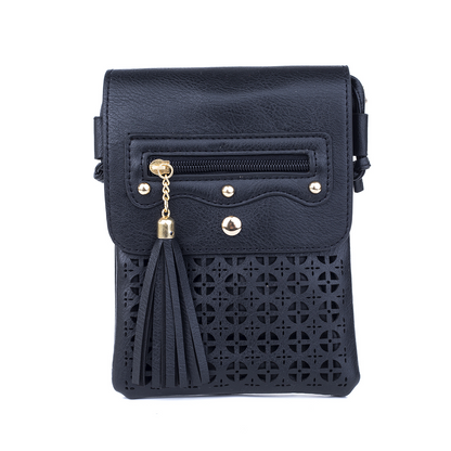 *NEW* Crossbody Bag - Crosshatch Tassel:  
Enjoy the perfect, outfit addition with our Crosshatch Tassel Crossbody Bag - the ultimate complement to your style!! Find your shade from our selection, and be su - Ciao Bella Dresses