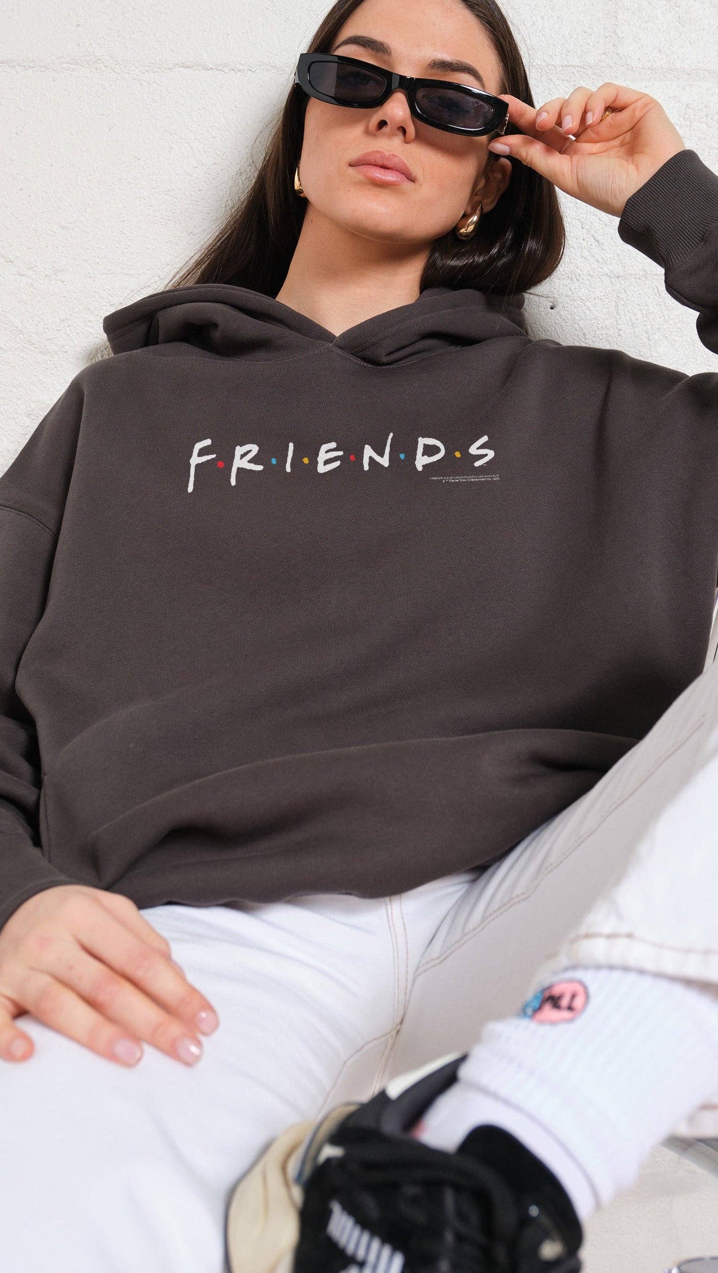 Friends Logo Hoodie - Charcoal