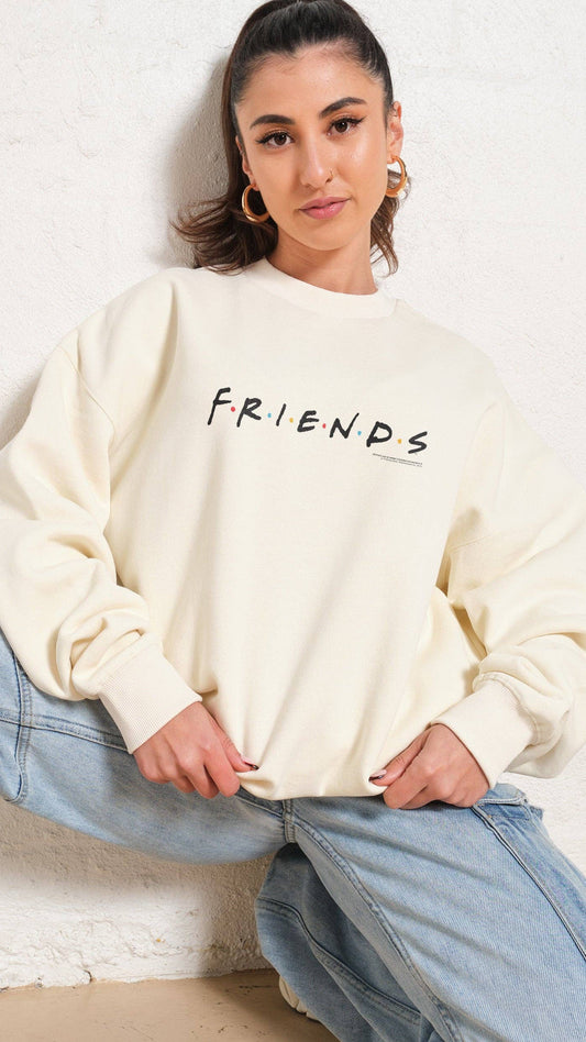 Friends Logo Hoodie - Cream