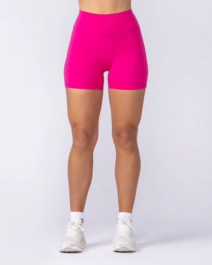MN Everyday High Rise Midway Shorts - Raspberry