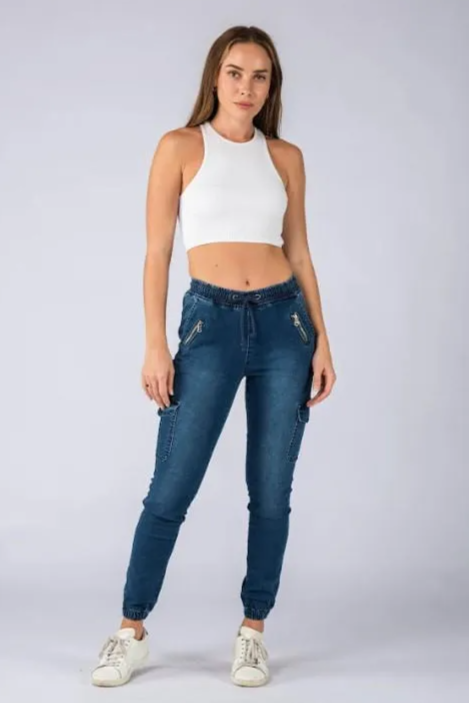 **PREORDER** Detroit Cargo Pants - Navy Wash | Ciao Bella Dresses | Casual comfort never looked this good. The Detroit Cargo’s are a functional piece that will be on high rotation in your wardrobe. With functional front and side pock