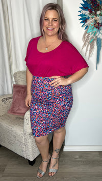 Nadia Skirt - Black | Betty Basics | Sleek, a little bit sexy and totally effortless, this pencil midi skirt is perfect to wear from day to night. Featuring flattering ruching and made with a double lay