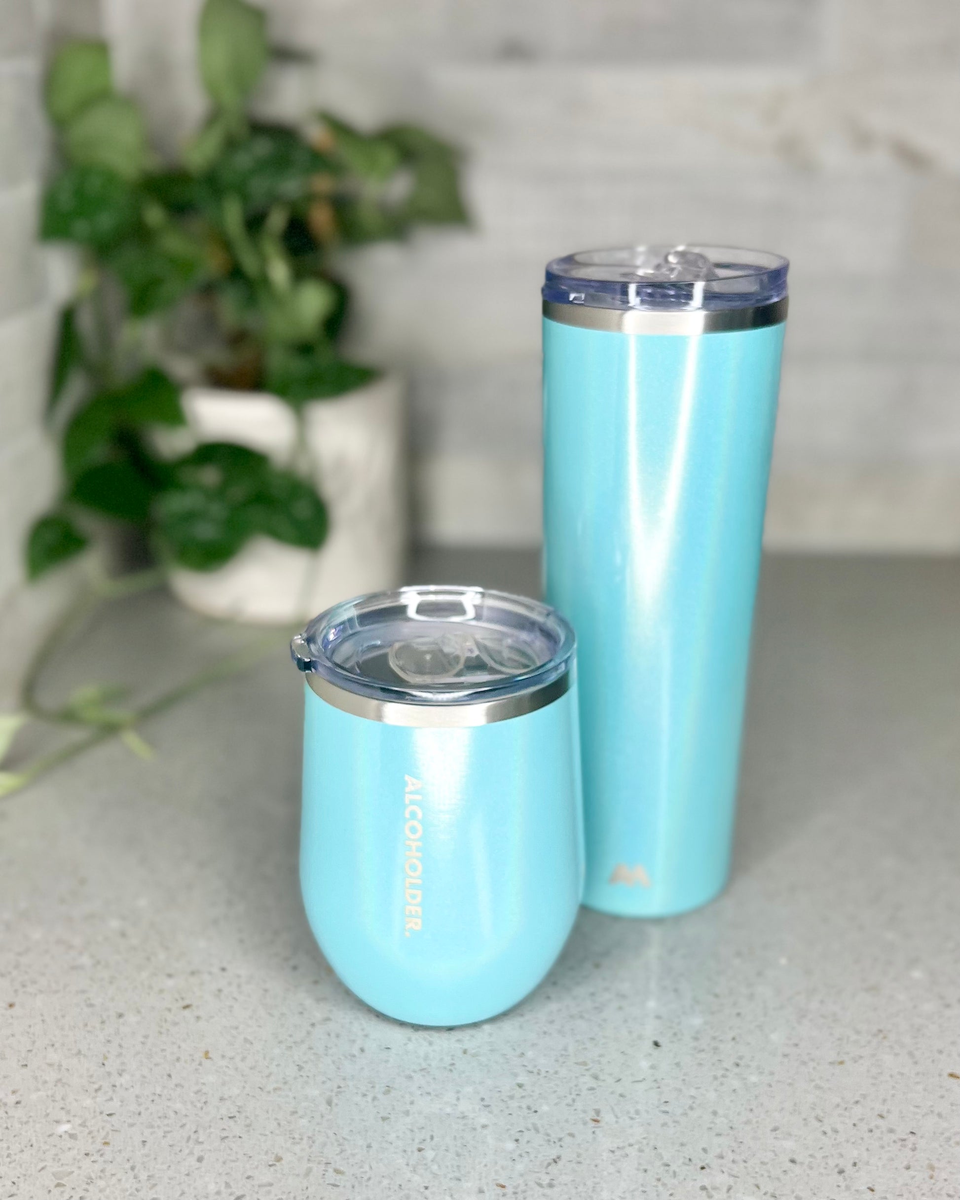 SKNY Slim Vacuum Insulated Skinny Tumbler: SKNY is minimal and stunning in design. Cup holder friendly yet is able to hold 590ml (20oz) of your favourite beverage. Complete with Stainless Steel 8mm eco straw, - Ciao Bella Dresses - AlcoHolder