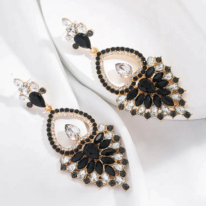 Gatsby Earrings - Peacock: Shop our stunning range of Gatsby inspired dangle earrings. Each pair is decorated with rhinestones ready to help you sparkle the night away
Material: alloy
Length:  - Ciao Bella Dresses 