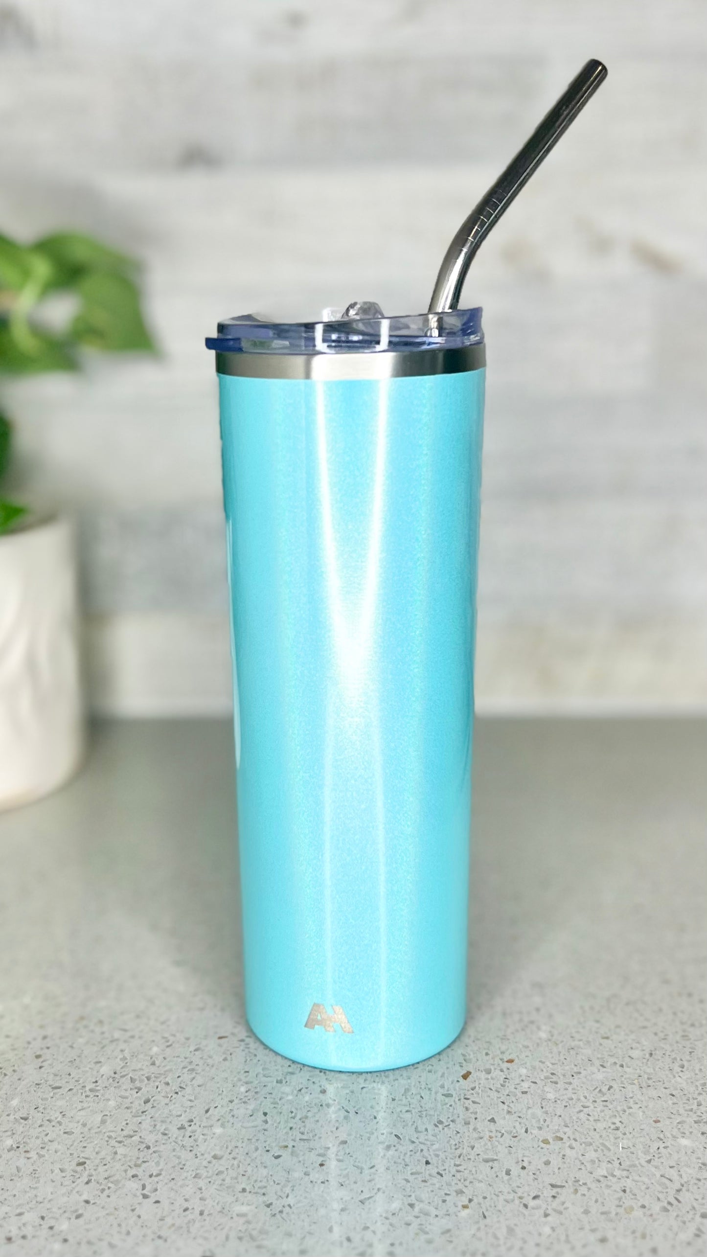 SKNY Slim Vacuum Insulated Skinny Tumbler: SKNY is minimal and stunning in design. Cup holder friendly yet is able to hold 590ml (20oz) of your favourite beverage. Complete with Stainless Steel 8mm eco straw, - Ciao Bella Dresses - AlcoHolder