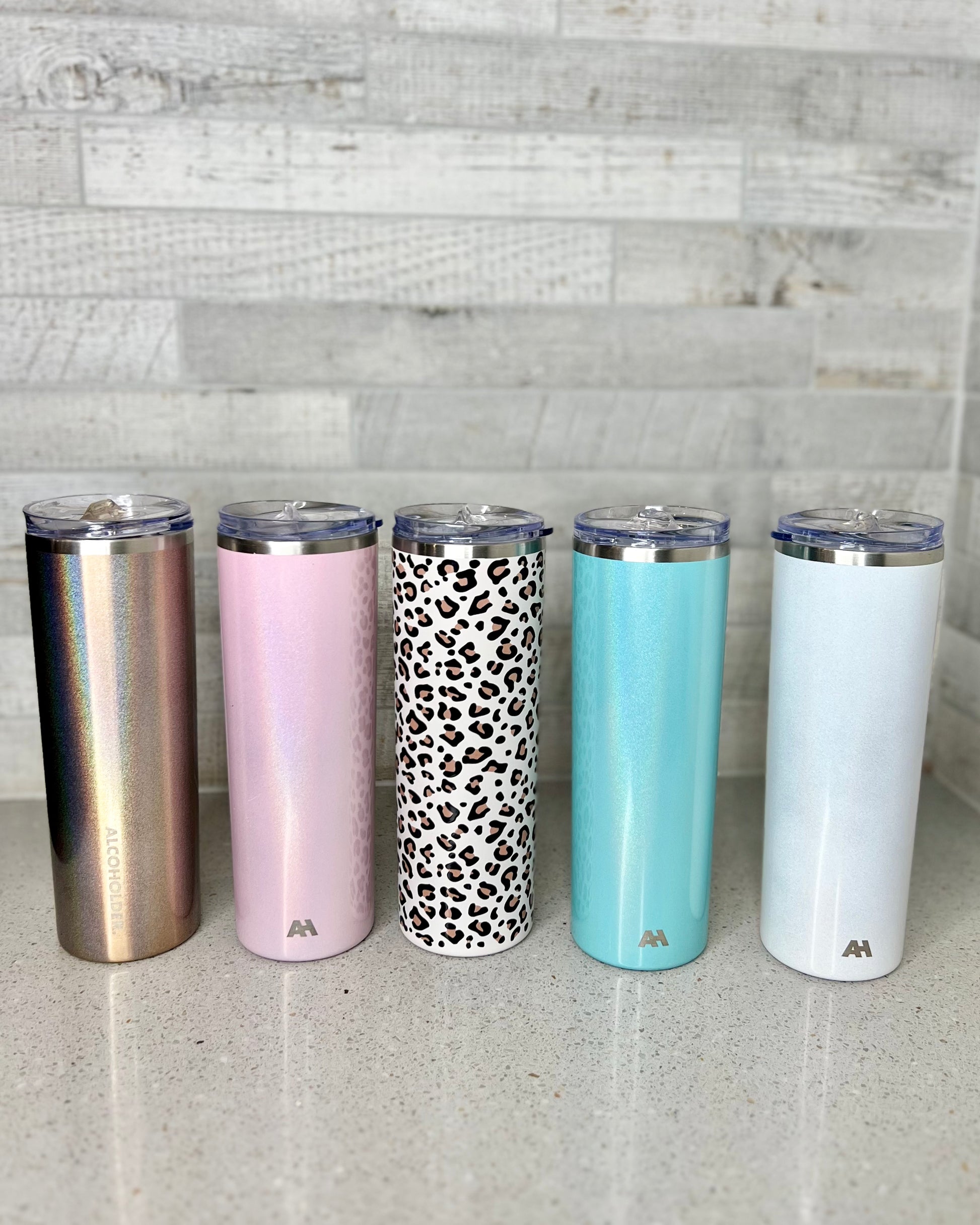 SKNY Slim Vacuum Insulated Skinny Tumbler: SKNY is minimal and stunning in design. Cup holder friendly yet is able to hold 590ml (20oz) of your favourite beverage. Complete with Stainless Steel 8mm eco straw, - Ciao Bella Dresses - AlcoHolder