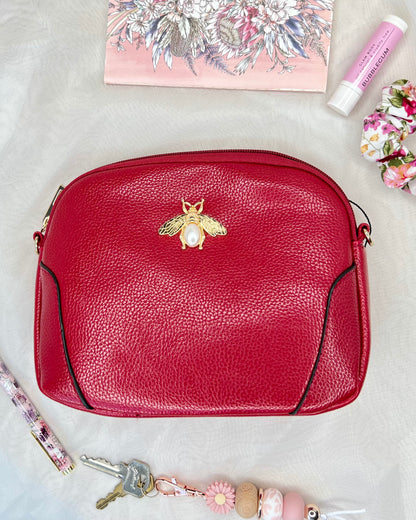 Honeybee Crossbody Bag: Practical and Chic, Honeybee is a combination of fun, style and practicality. Use it as a crossbody bag, switch out the strap for a wrist strap and use as a wristlet - Ciao Bella Dresses - Sassy Duck