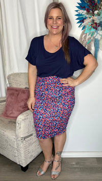 Nadia Skirt - Black | Betty Basics | Sleek, a little bit sexy and totally effortless, this pencil midi skirt is perfect to wear from day to night. Featuring flattering ruching and made with a double lay