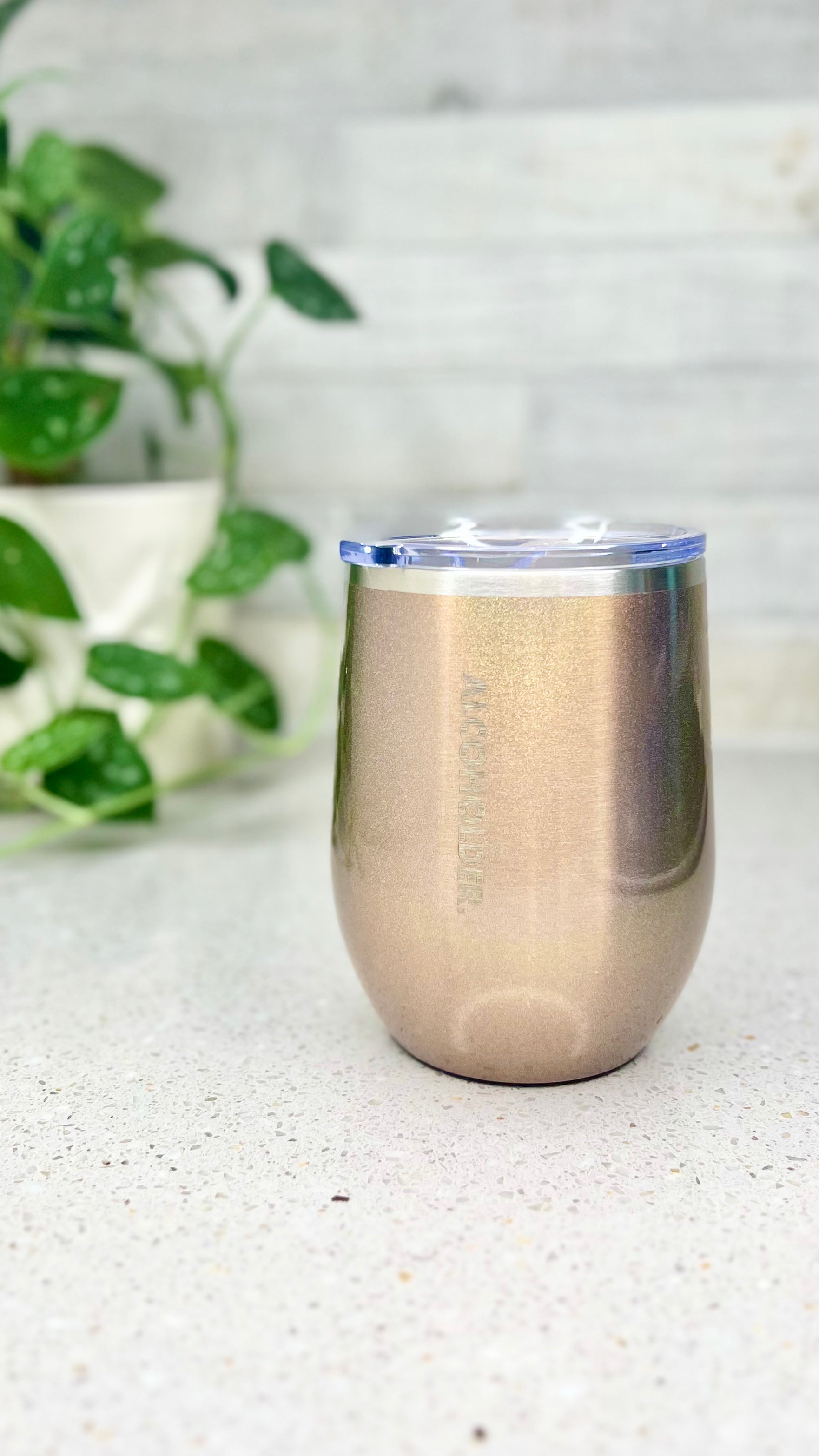 Stemless Vacuum Insulated Tumbler: 
Shaped for comfort and designed for practicality, the Stemless Insulated Tumbler will hold 415ml of liquid and keep it cool for up to 12hrs. What's neat is it'll al - Ciao Bella Dresses - AlcoHolder