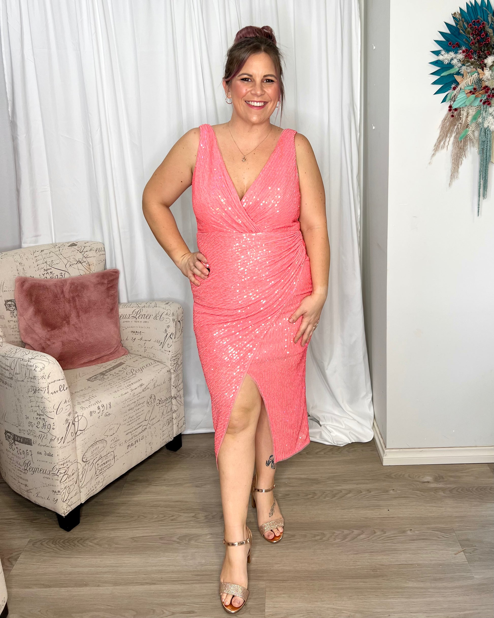 Living deals coral dresses