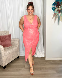 Lustre Dress - Coral - Ciao Bella Dresses