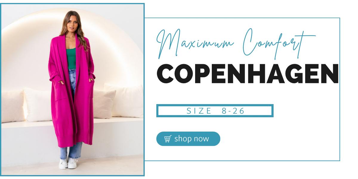 Copenhagen Maxi Cardigan: The Copenhagen Cardigan is made for those cool winter days, snuggling by the fire, or chuck it over jeans to get out and about 
Features:

Pockets
Maxi length
Long s - Ciao Bella Dresses 