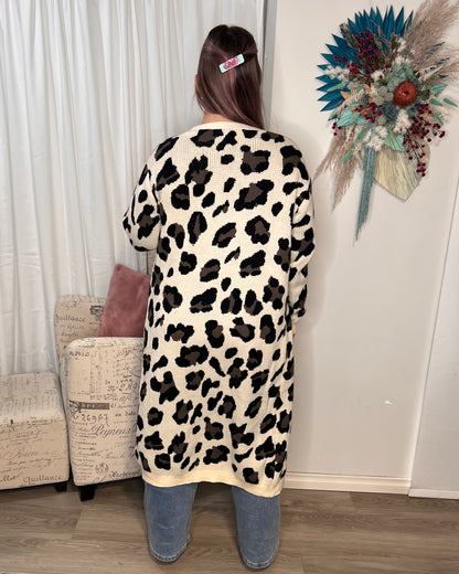 Courtney Animal Cardigan: Saturday morning sport or the early morning coffee run never looked so stylish &amp; warm with our Courtney Animal Cardi. Make a statement &amp; rug-up in this warm  - Ciao Bella Dresses - Freez